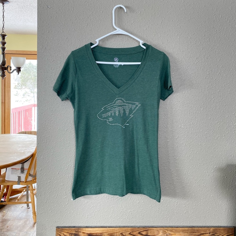 Minnesota Wild Womens Vneck Tshirt